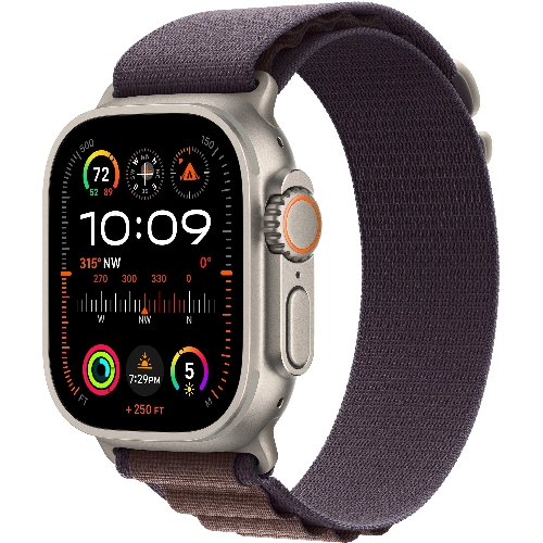 Смарт-часы Apple Watch Ultra 2, 49 мм Titanium Case with Indigo Alpine Loop - S/M/L